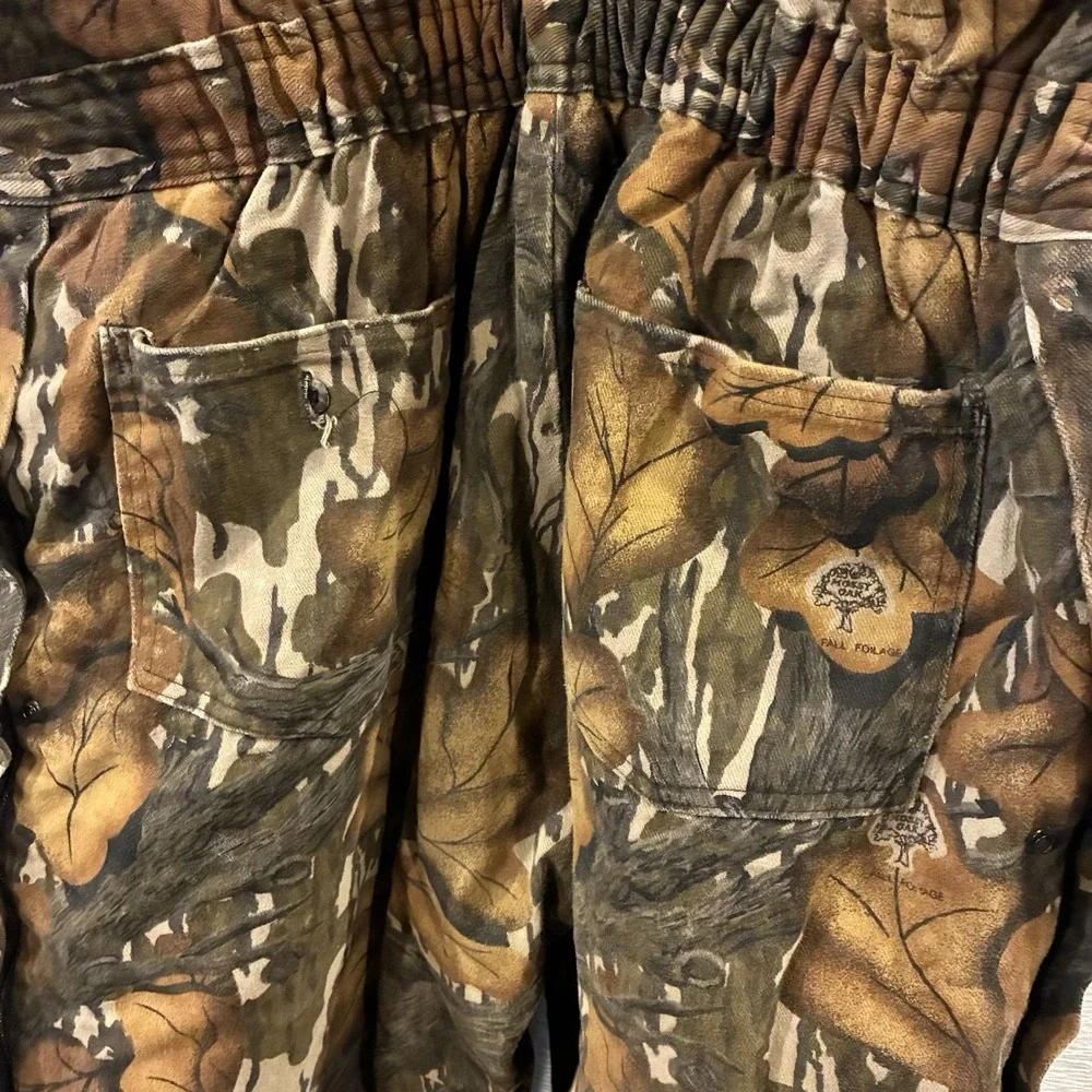 Vintage 80s Mossy Oak Made In USA Realtree‎ Camo Overall Men Bib Size Large